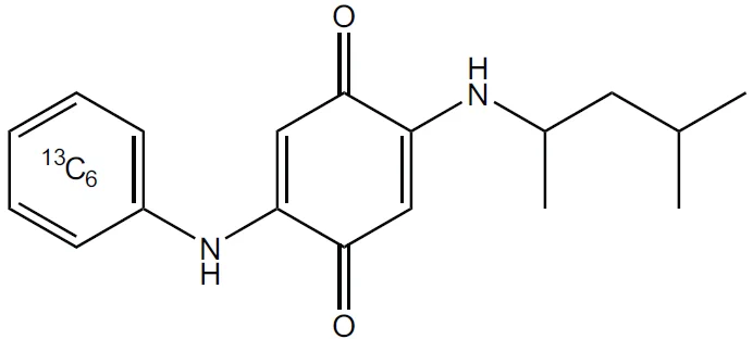 M6PPD-Q - rac-N-(1,3-Dimethylbutyl)-N'-phenyl-p-(13C6)phenylenediamine-quinone (13C6-6PPD-quinone) Solution